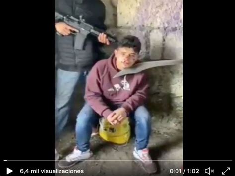 VIDEO: CJNG interroga a jovencito y lo descuartiza vivo por ser .